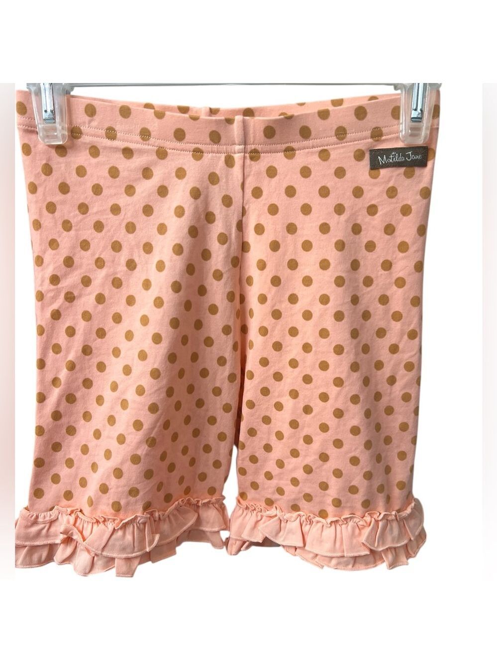 Matilda Jane Adventure Orange/Gold Begins Bingo Shorties Shorts, size 14